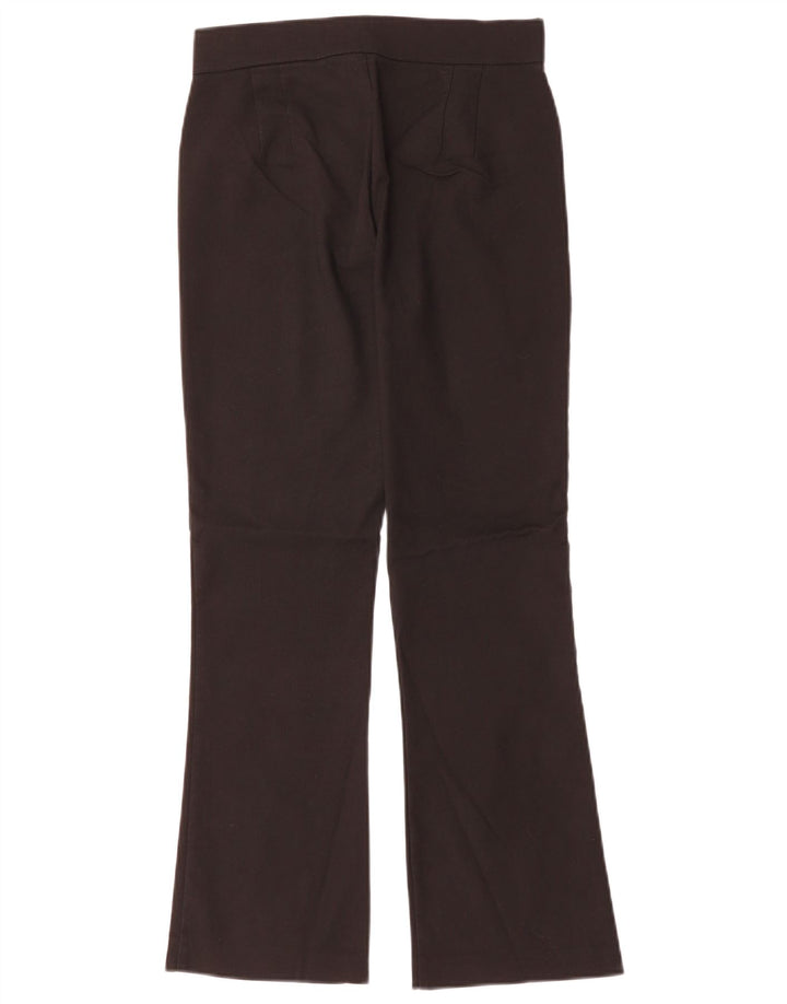 Zara Mujer Pantalón Casual Bootcut Pequeño W26 L26 Negro