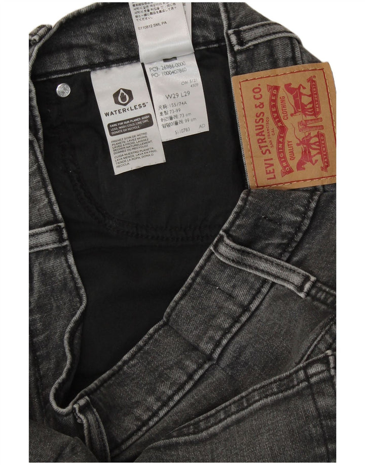 LEVI'S Vaqueros pitillo 501 para mujer W29 L29 Algodón gris