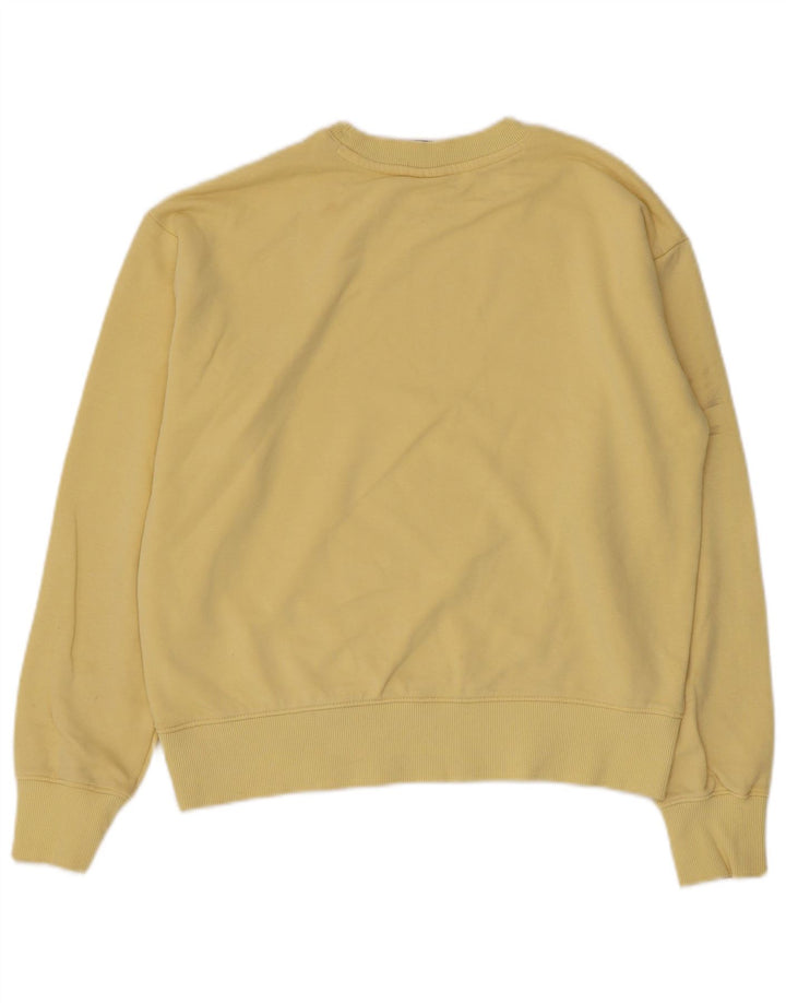 Champion Sudadera extragrande para mujer, talla 10, algodón amarillo pequeño