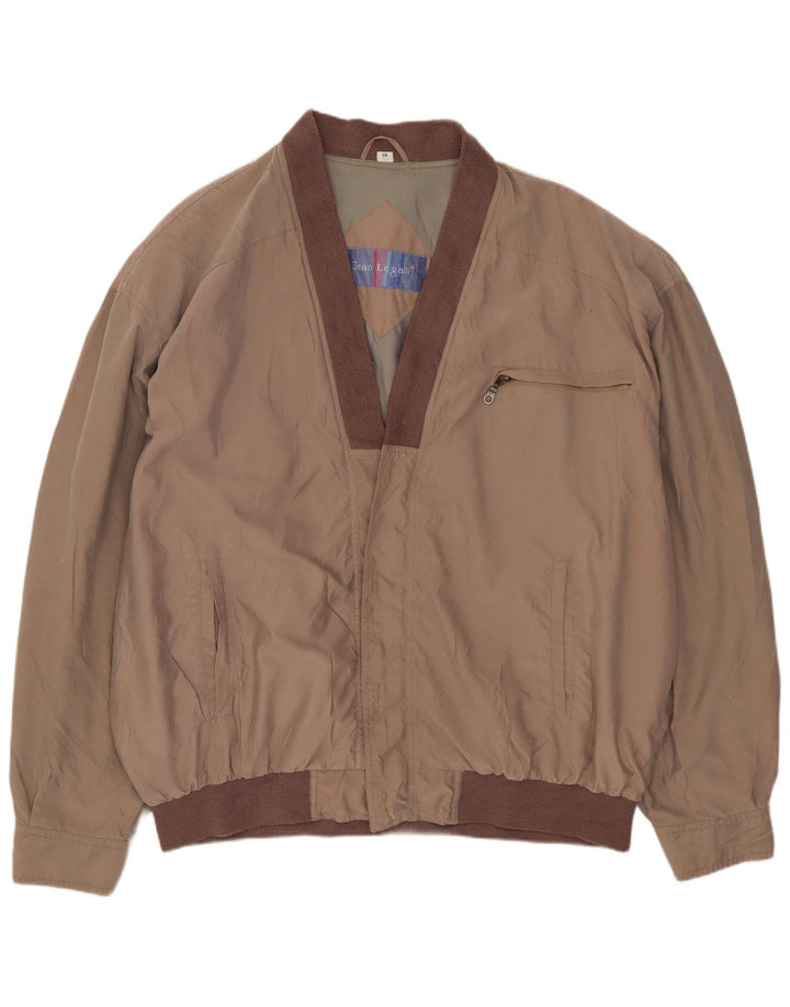 JEAN LEGALLI Chaqueta bomber holgada para hombre IT 54 2XL Poliéster gris