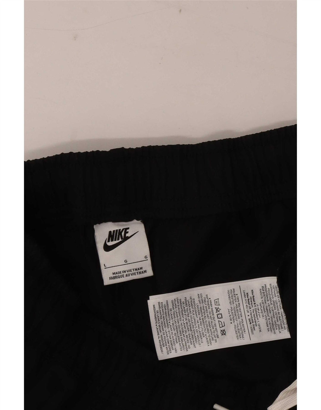 Nike - Pantalón de chándal para hombre, talla grande, poliéster negro