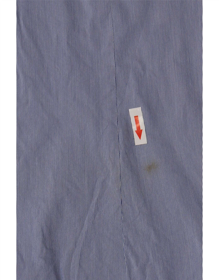 Camisa Roberto Cavalli Hombre Talla 39 Raya Azul Mediana