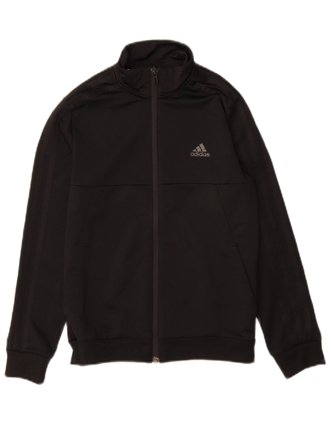 Adidas Chicos Climalite Chándal Top Chaqueta 9-10 Años Negro Poliéster