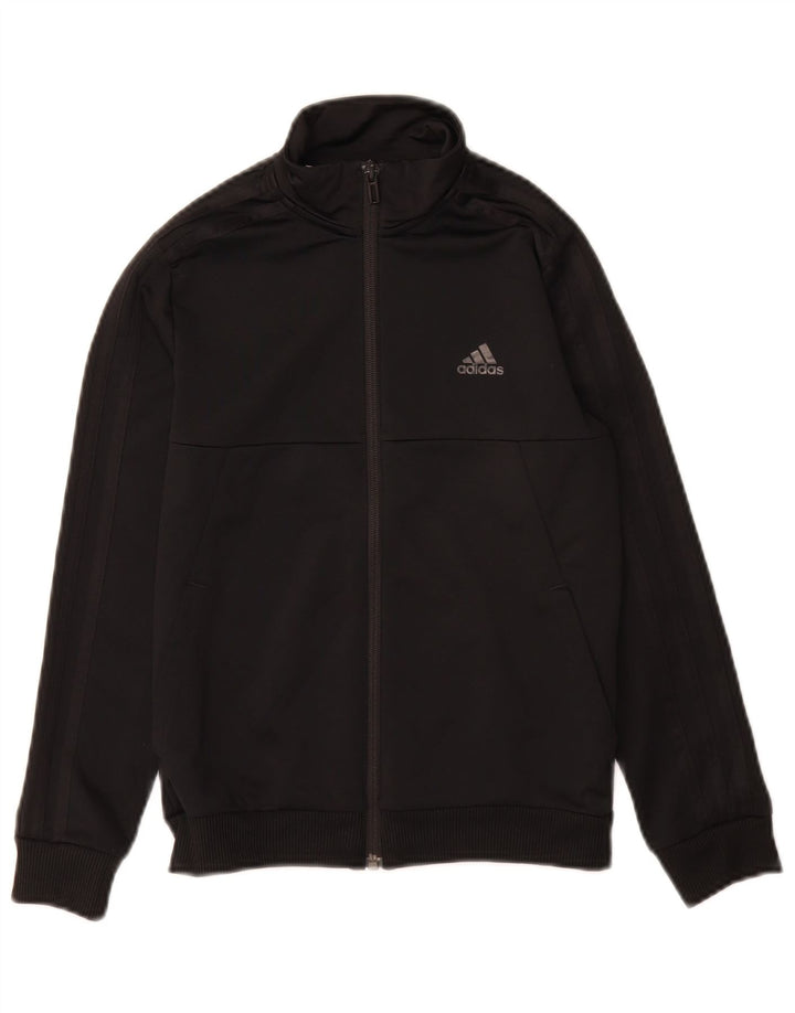 Adidas Chicos Climalite Chándal Top Chaqueta 9-10 Años Negro Poliéster