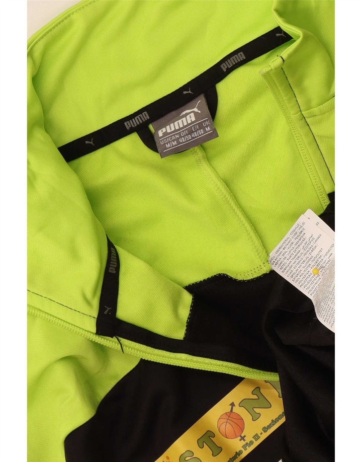 Puma Chaqueta De Chándal Con Gráfico Para Hombre Poliéster Color Block Negro Mediano