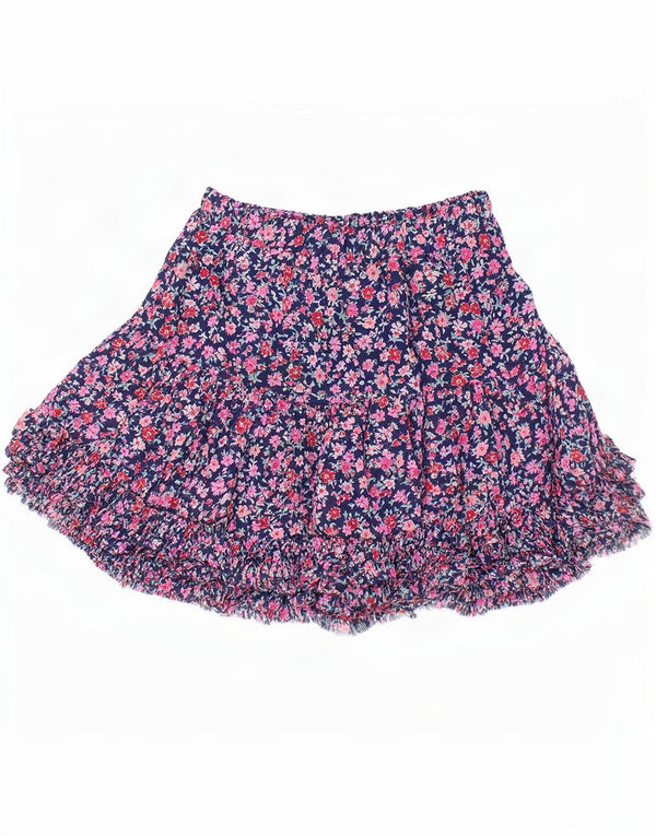 Joules Falda escalonada para niña 9-10 años W23 Poliéster floral azul