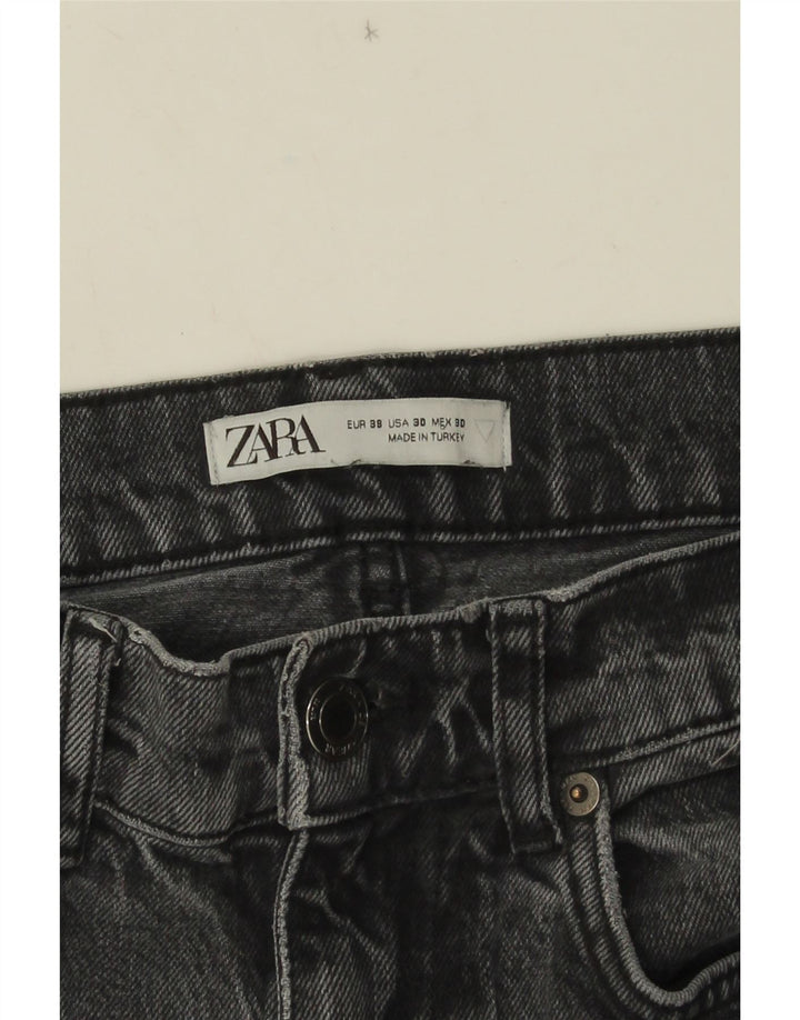 Zara Jeans rectos para hombre EU 38 Small W30 L32 Gris