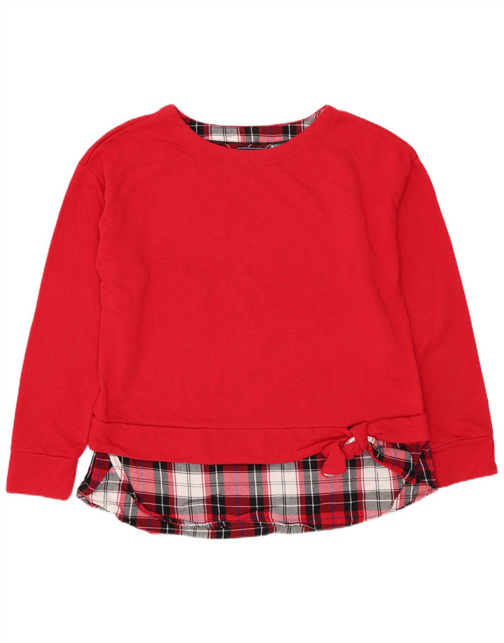 IZOD Sudadera para mujer Jumper UK 14 Mediano Rojo Algodón