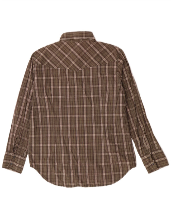 Camisa G-Star Hombre Large Khaki Check Cotton