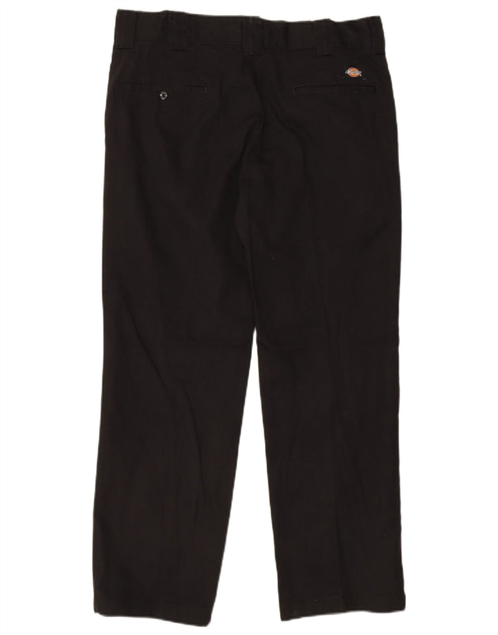 Dickies Pantalón chino recto y ajustado para hombre W34 L30 Poliéster negro