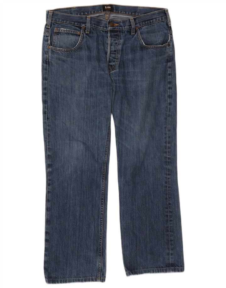 Vaqueros Lee Mujer Knox Rectos W36 L27 Algodón Azul