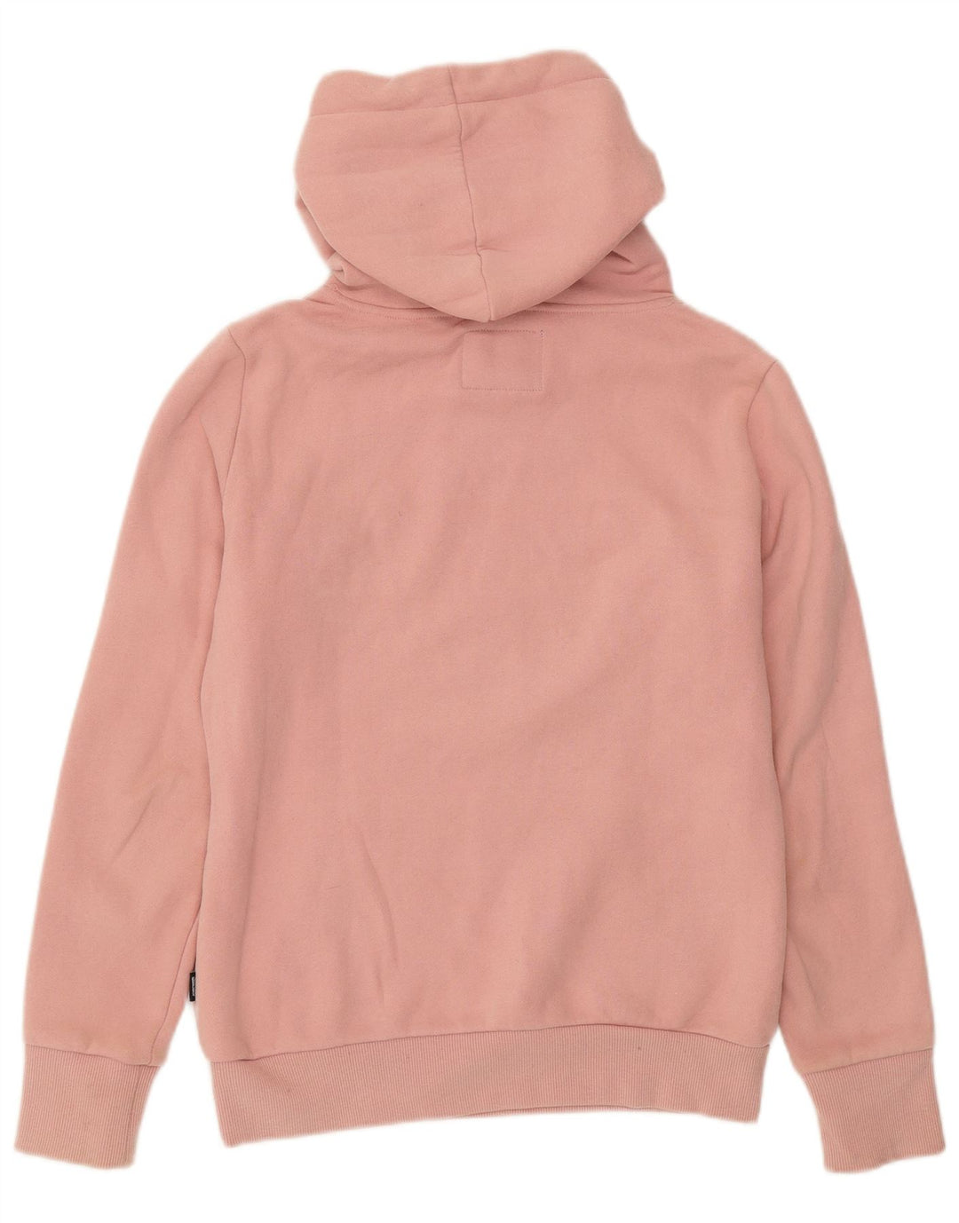 SUPERDRY Jersey con capucha gráfica para mujer UK 8 Small Pink Cotton