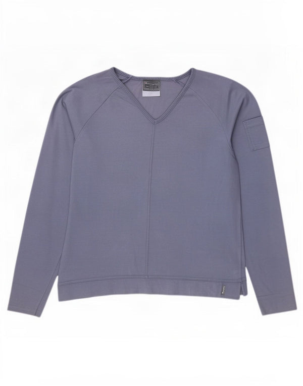 Champion Mujer Top Manga Larga UK 46 Grande Azul