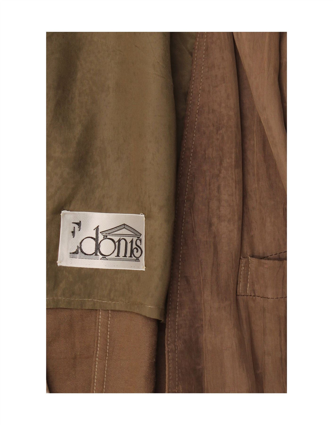 Vintage hombres 1 botón Blazer chaqueta Reino Unido 40 grande beige