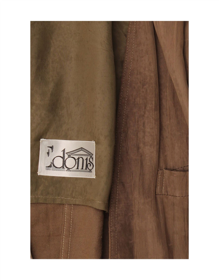 Vintage hombres 1 botón Blazer chaqueta Reino Unido 40 grande beige