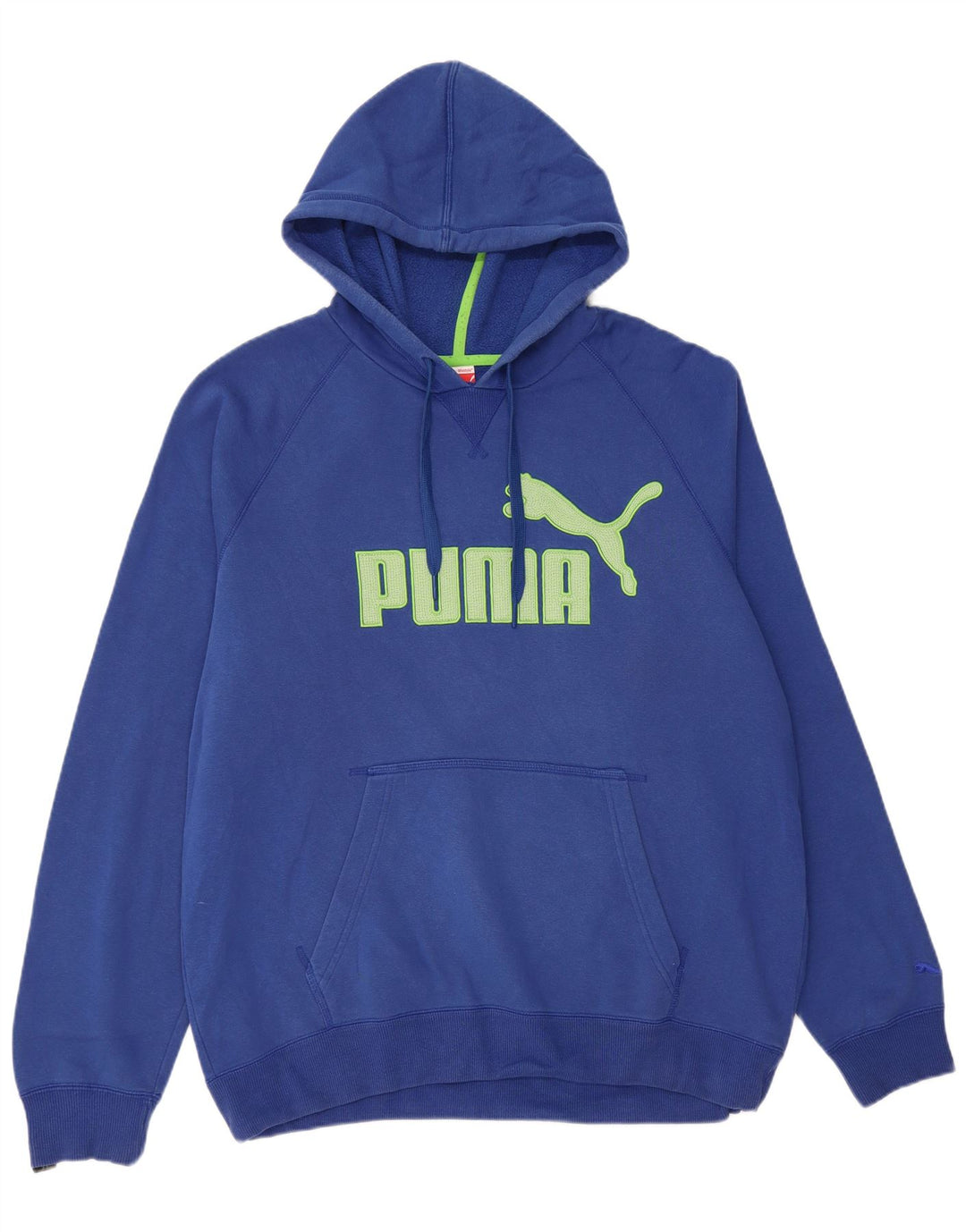 PUMA Sudadera con capucha gráfica para hombre XL Algodón azul