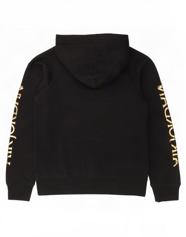 Jordan - Sudadera con capucha para niña (12 a 13 años), talla grande, algodón negro