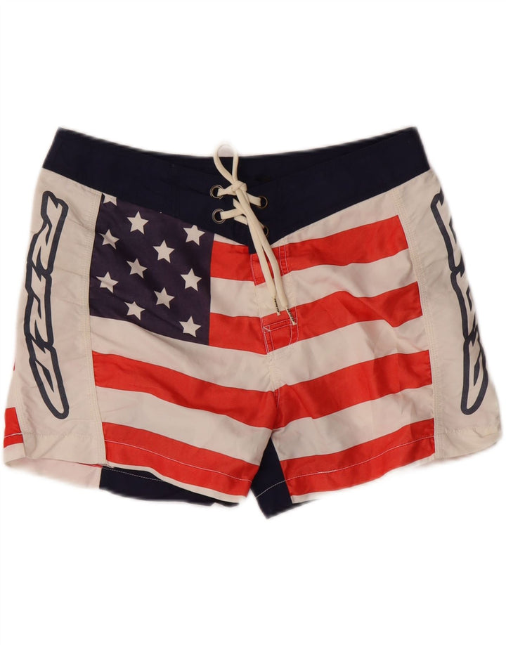 ROBERTO RICCI DESIGNS Mens USA Swimming Shorts Medium  Multicoloured Vintage Roberto Ricci Designs and Second-Hand Roberto Ricci Designs from Messina Hembry 