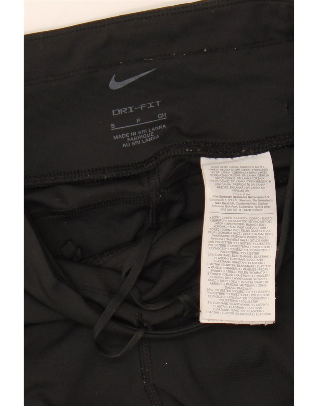 Leggings NIKE Dri Fit para mujer UK 10 Small Poliéster negro