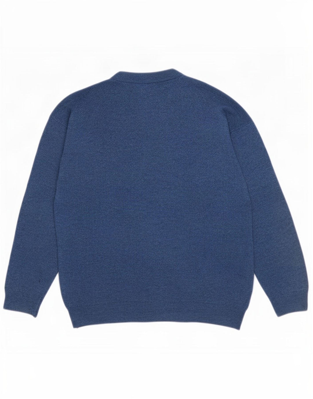 Weekend Jersey De Cuello Redondo Para Hombre Jersey De Lana Azul Medio Argyle/Diamond