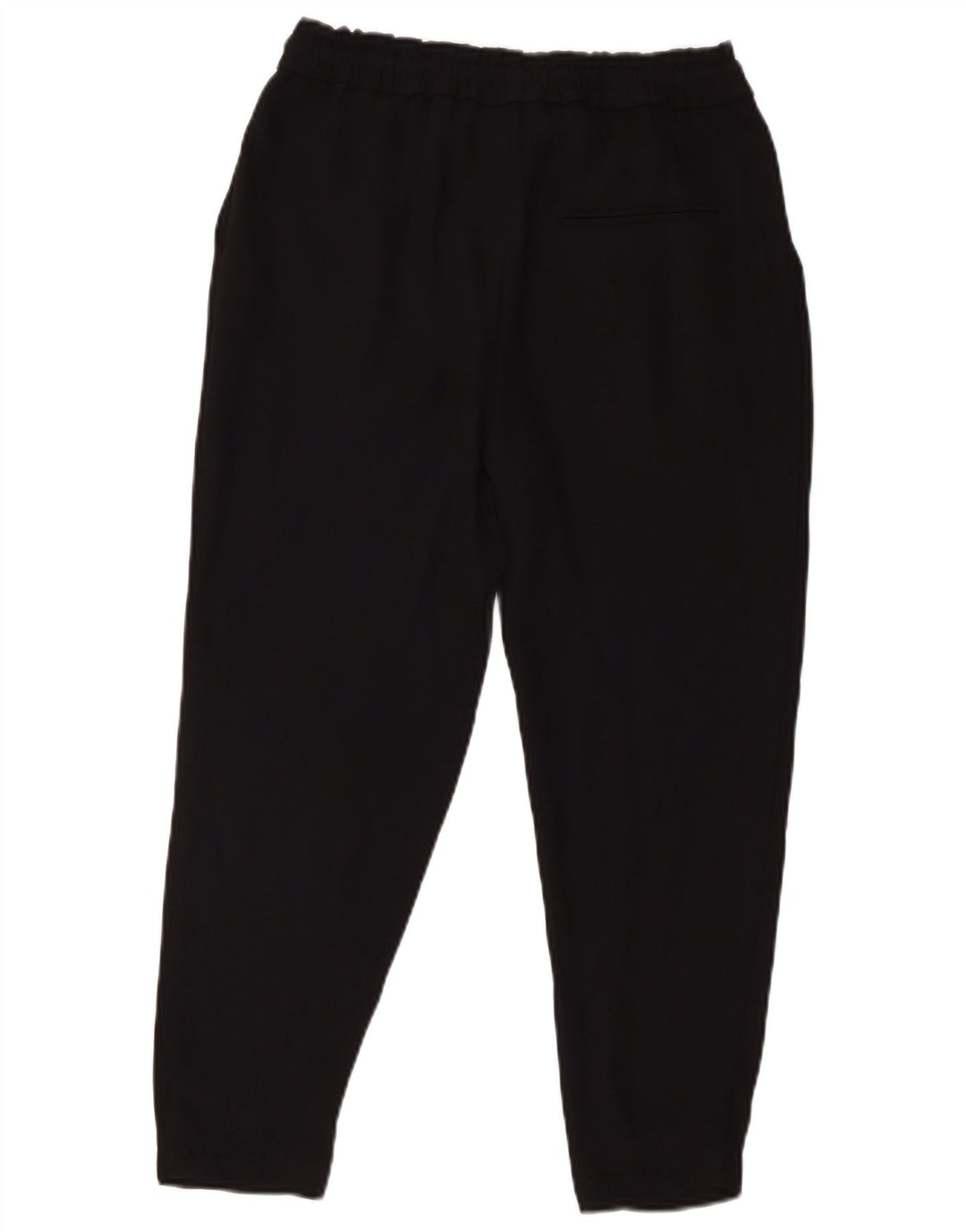 Zara Mujer Pantalón Cropped Pegged XS W24 L23 Poliéster Negro