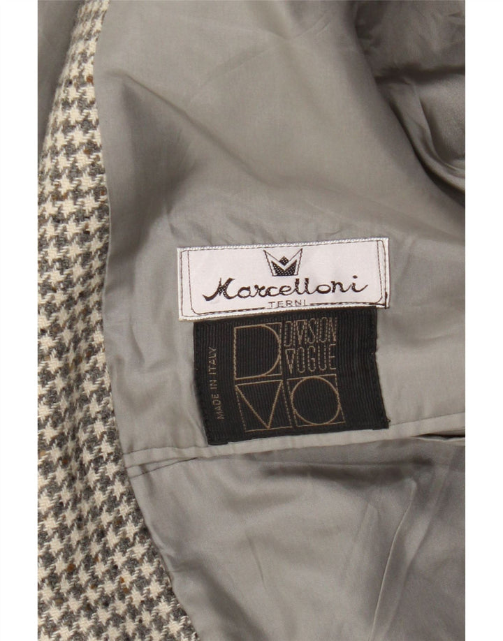 Division Vogue Chaqueta tipo blazer de 2 botones para hombre UK 38 Gris medio Pata de gallo