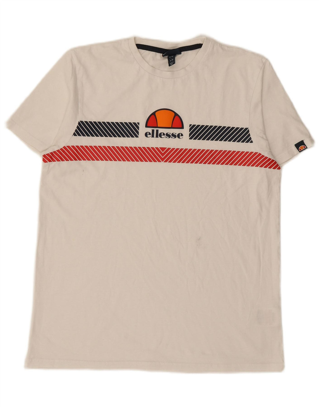 ELLESSE Camiseta gráfica para hombre Top Medium White Cotton