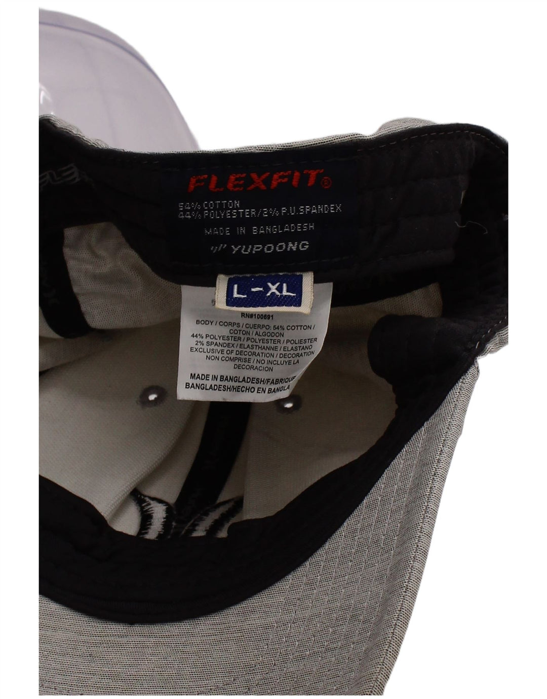 Hurley Gorra De Béisbol Flex Fit Graphic Para Hombre Grande/XL Poliéster Gris