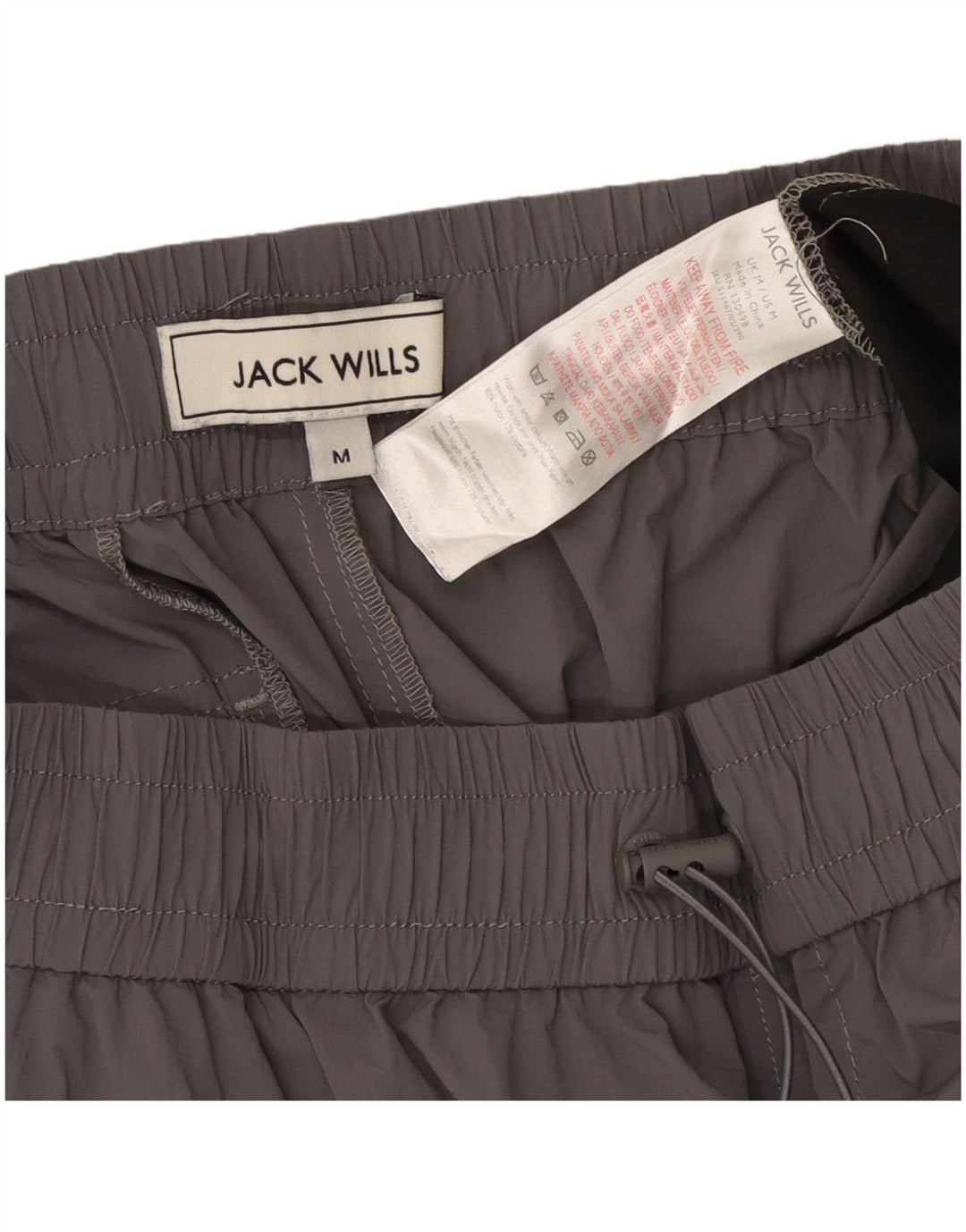 Jack Wills Mujer Joggers Cargo Pantalones Medianos W28 L26 Nylon Gris