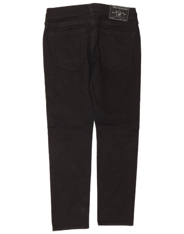 True Religion Rocco Jeans ajustados de ajuste relajado para hombre W32 L30 Algodón negro
