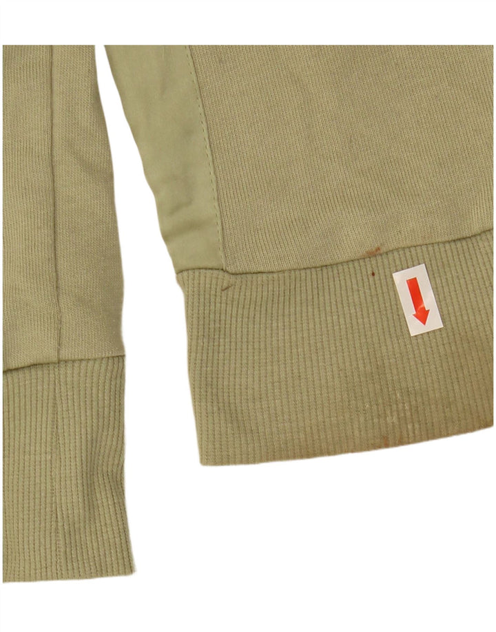Topshop Jersey con capucha corta para mujer UK 14 Poliéster caqui mediano