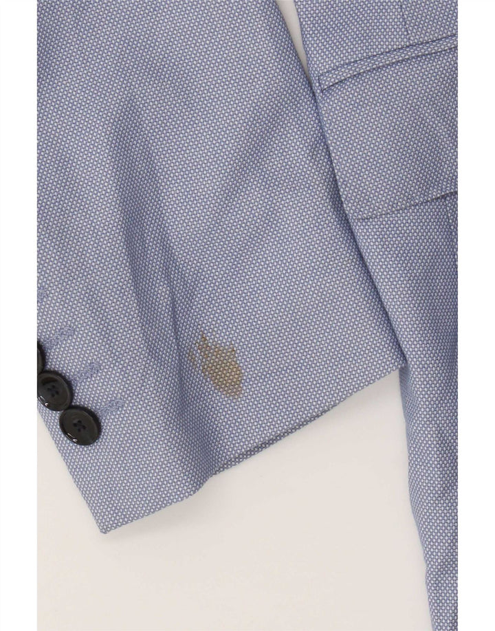 Zara Chaqueta tipo blazer de 2 botones para hombre EU 50 Poliéster azul medio
