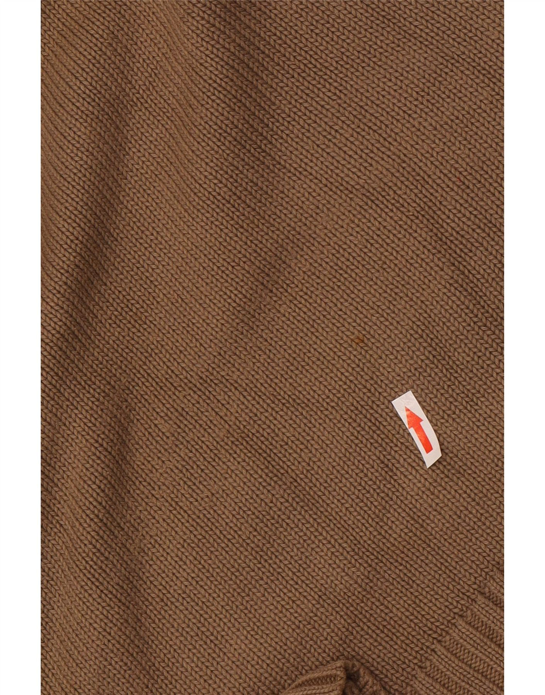 Zara Hombre Jersey Con Cuello En V Algodón Marrón Medio