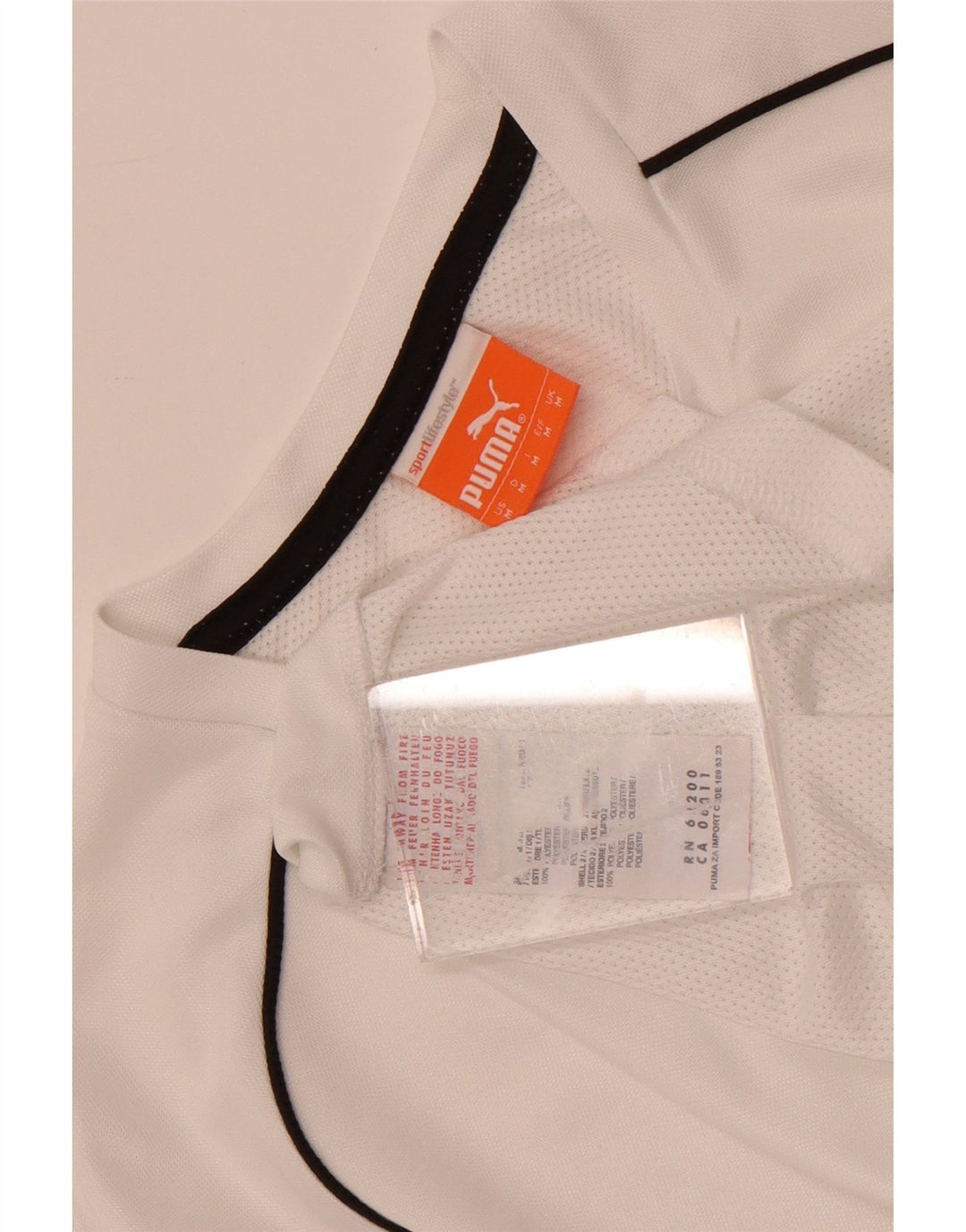 Camiseta Puma Hombre Graphic Top Medium Blanco Poliéster
