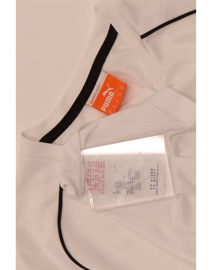 Camiseta Puma Hombre Graphic Top Medium Blanco Poliéster
