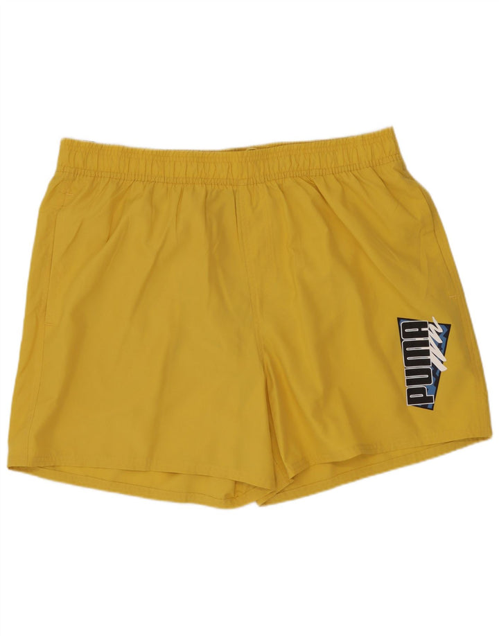 PUMA Bañador gráfico para hombre XL Poliéster amarillo