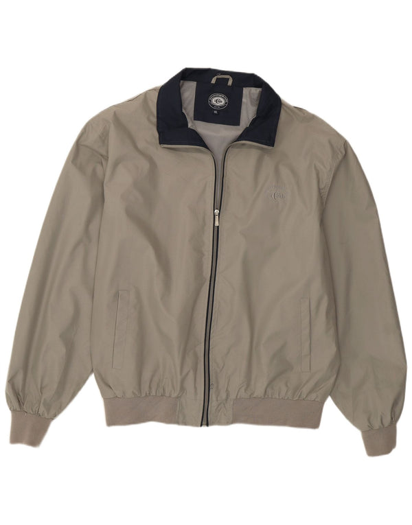 Nazareno Gabrielli Chaqueta Bomber para Hombre UK 44 2XL Gris Poliéster