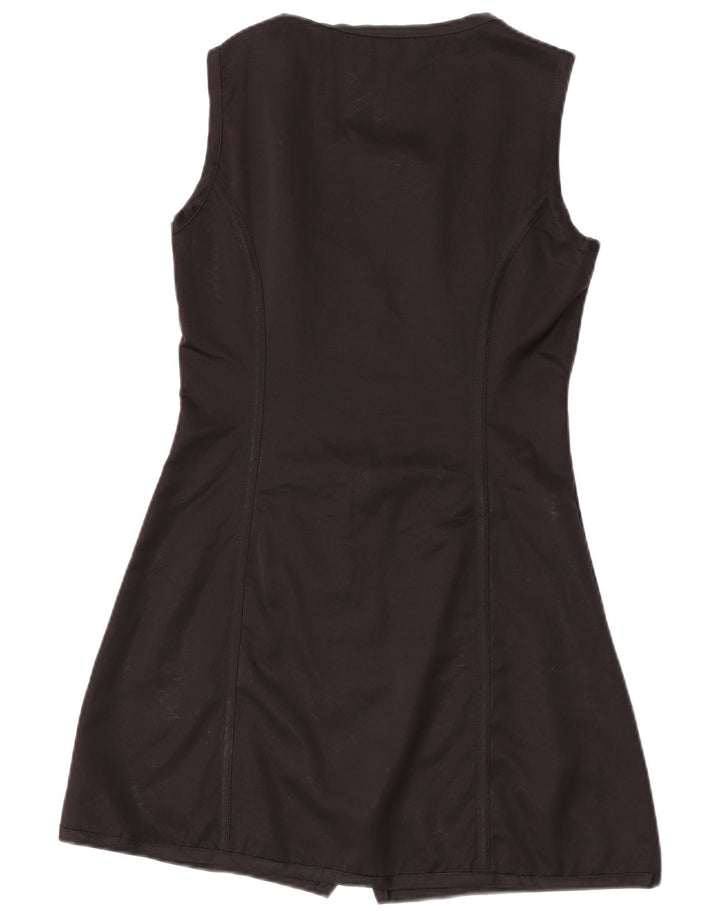 C'EST COMMECA Vestido acampanado sin mangas para mujer UK 10 Small Black