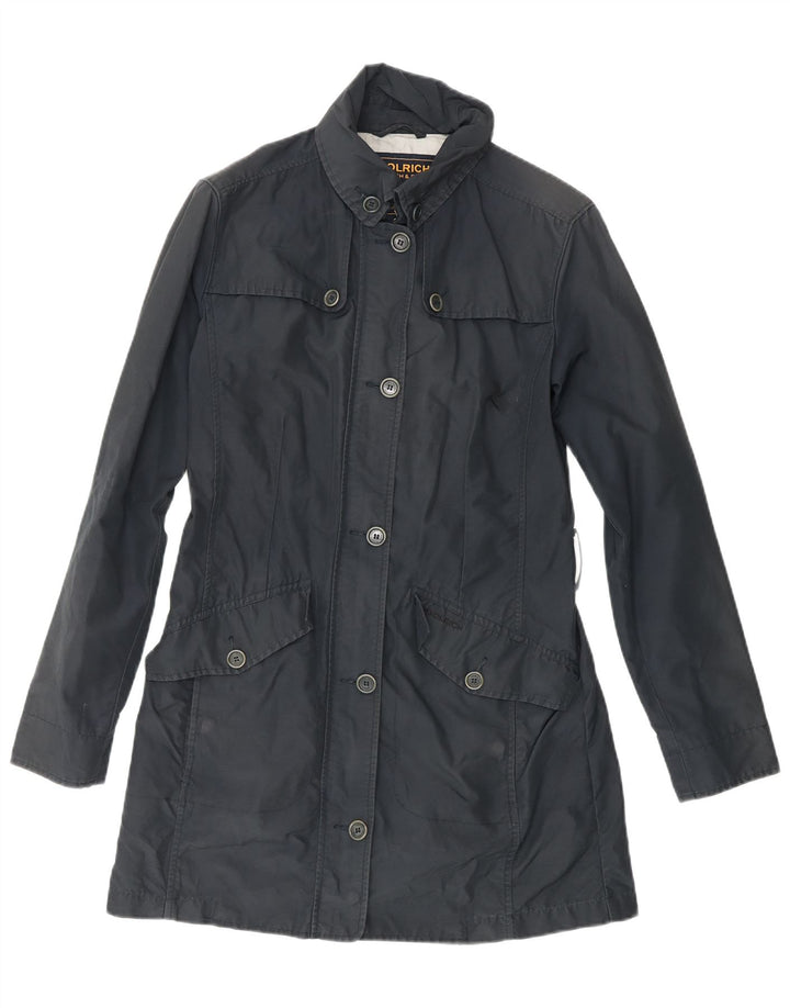 WOOLRICH Gabardina para mujer Reino Unido 44 Mediano Negro