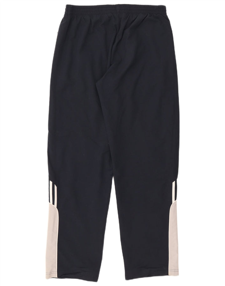 Adidas - Pantalón de chándal para hombre, talla grande, azul marino, color block, poliéster