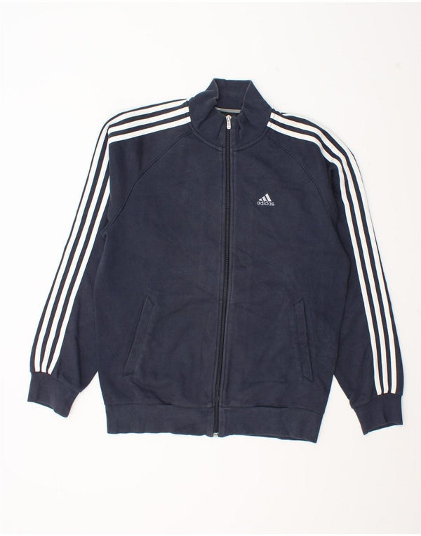 Adidas Mens Clima 365 Chándal Top Chaqueta Pequeña Azul Marino Algodón