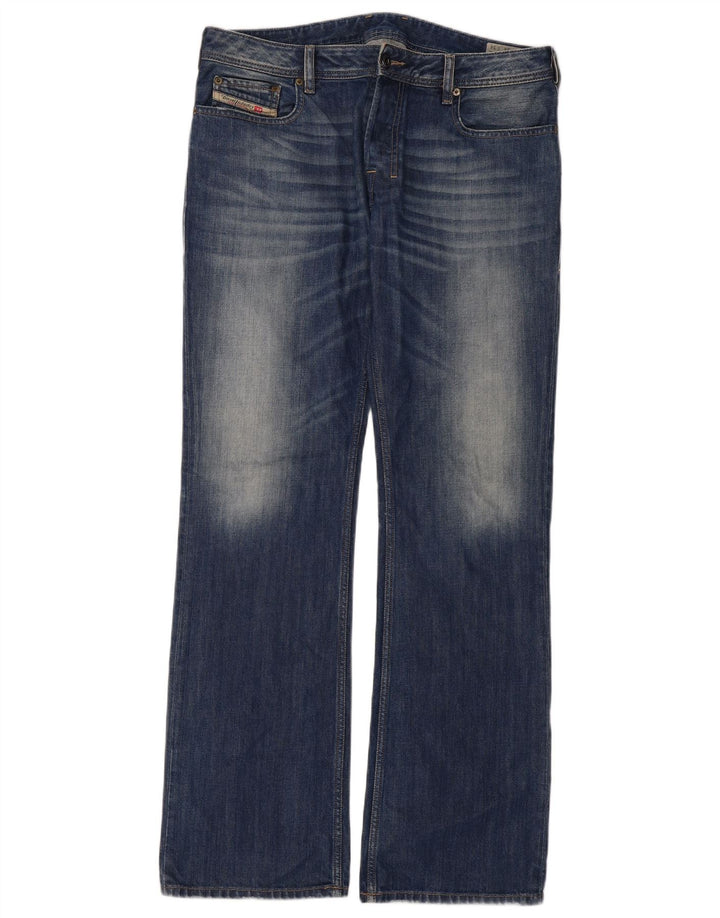 Diesel Hombre Zatiny Regular Bootcut Jeans W34 L34 Algodón Azul