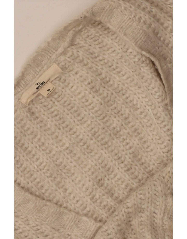Rip Curl - Cárdigan extragrande para mujer, talla 40, color beige medio