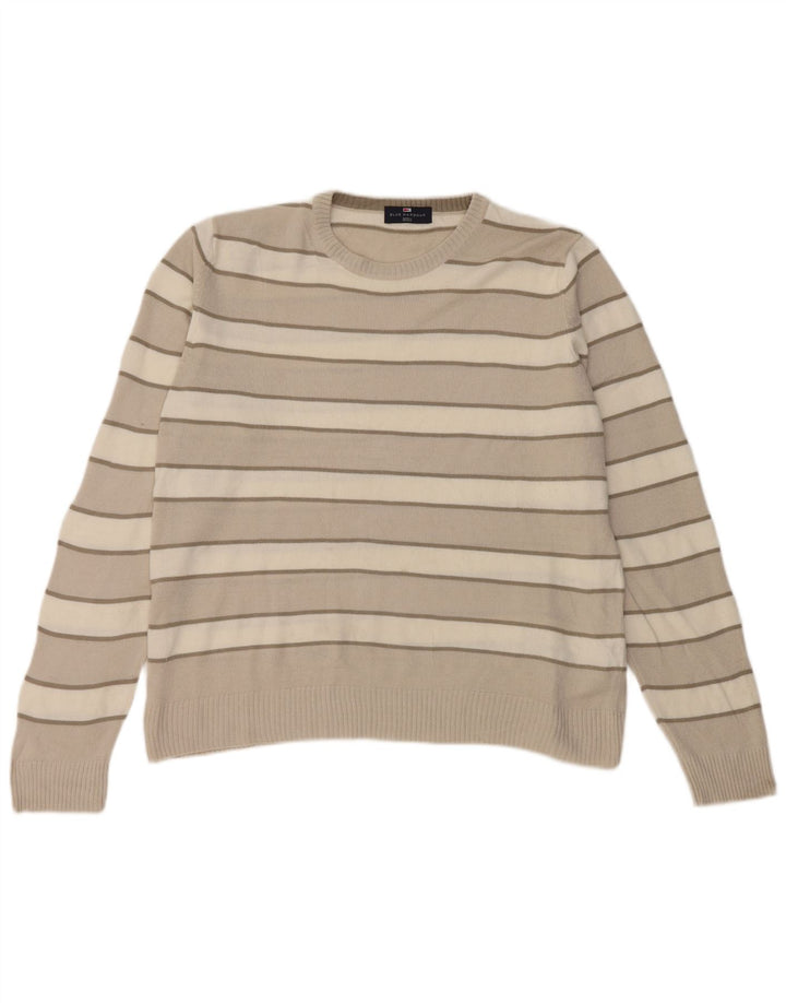 Marks & Spencer Jersey de Cuello Redondo Azul Harbor para Hombre Beige Medio