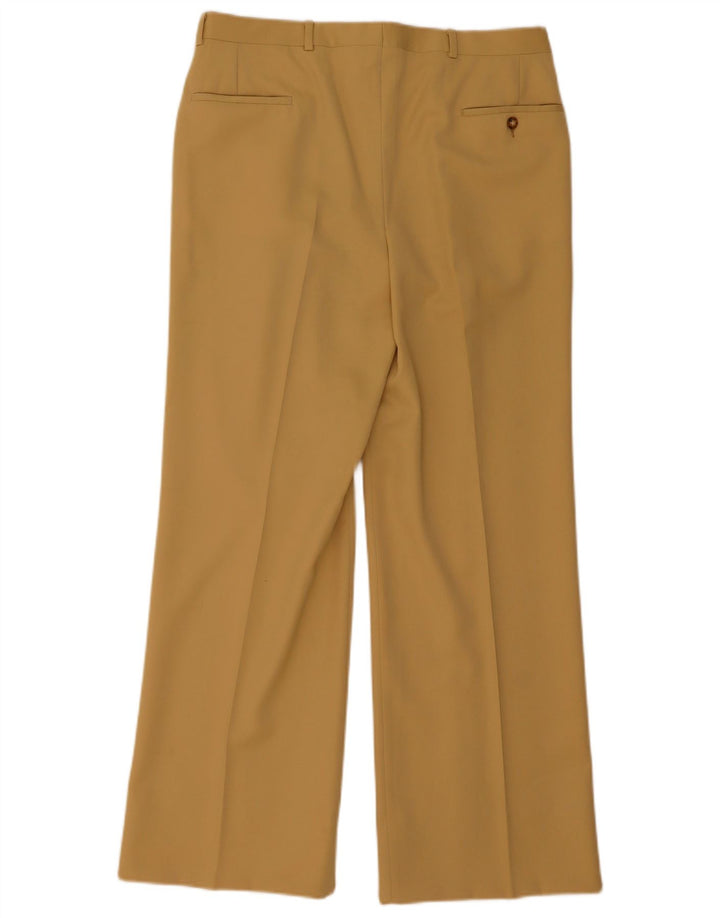 Vintage hombres doble pecho traje de 2 piezas medio W34 L31 Beige