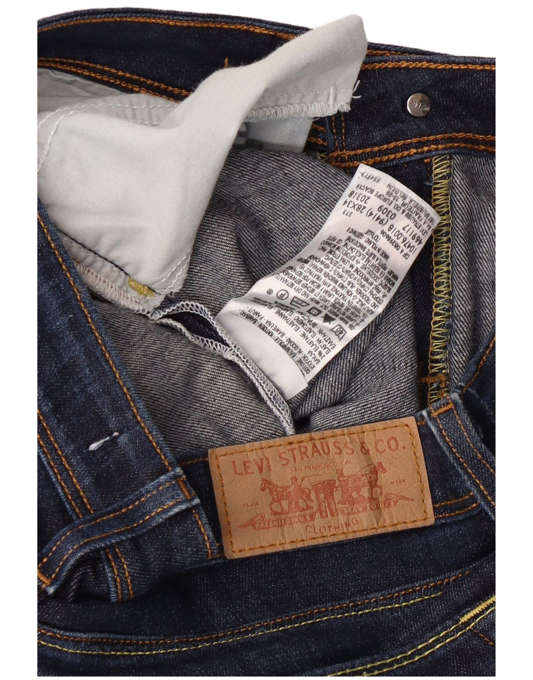 Levi's Mujer 476 Slim Bootcut Jeans W28 L31 Algodón Azul Marino