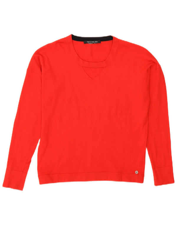 Penny Black Womens Crew Neck Jumper Sweater UK 12 Medium Red