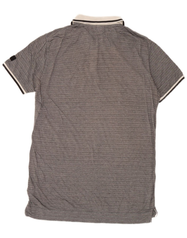 Polo Calvin Klein para hombre XL Algodón a rayas grises