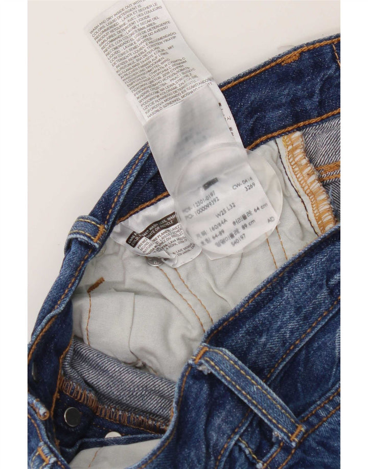 Vaqueros Levi's Mujer 501 Rectos W25 L27 Algodón Azul