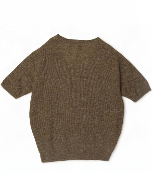 Marks & Spencer Suéter con Cuello en V para Mujer UK 40 Verde Medio